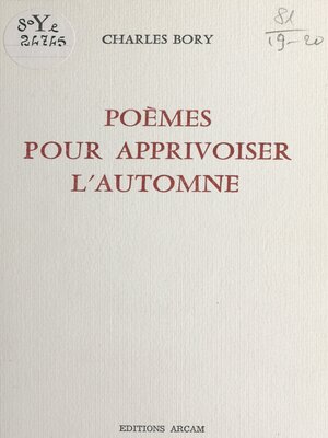 cover image of Poèmes pour apprivoiser l'automne